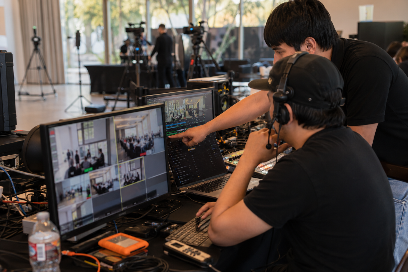 EVDEO Creations crew on a live video streaming production shoot in Tucson