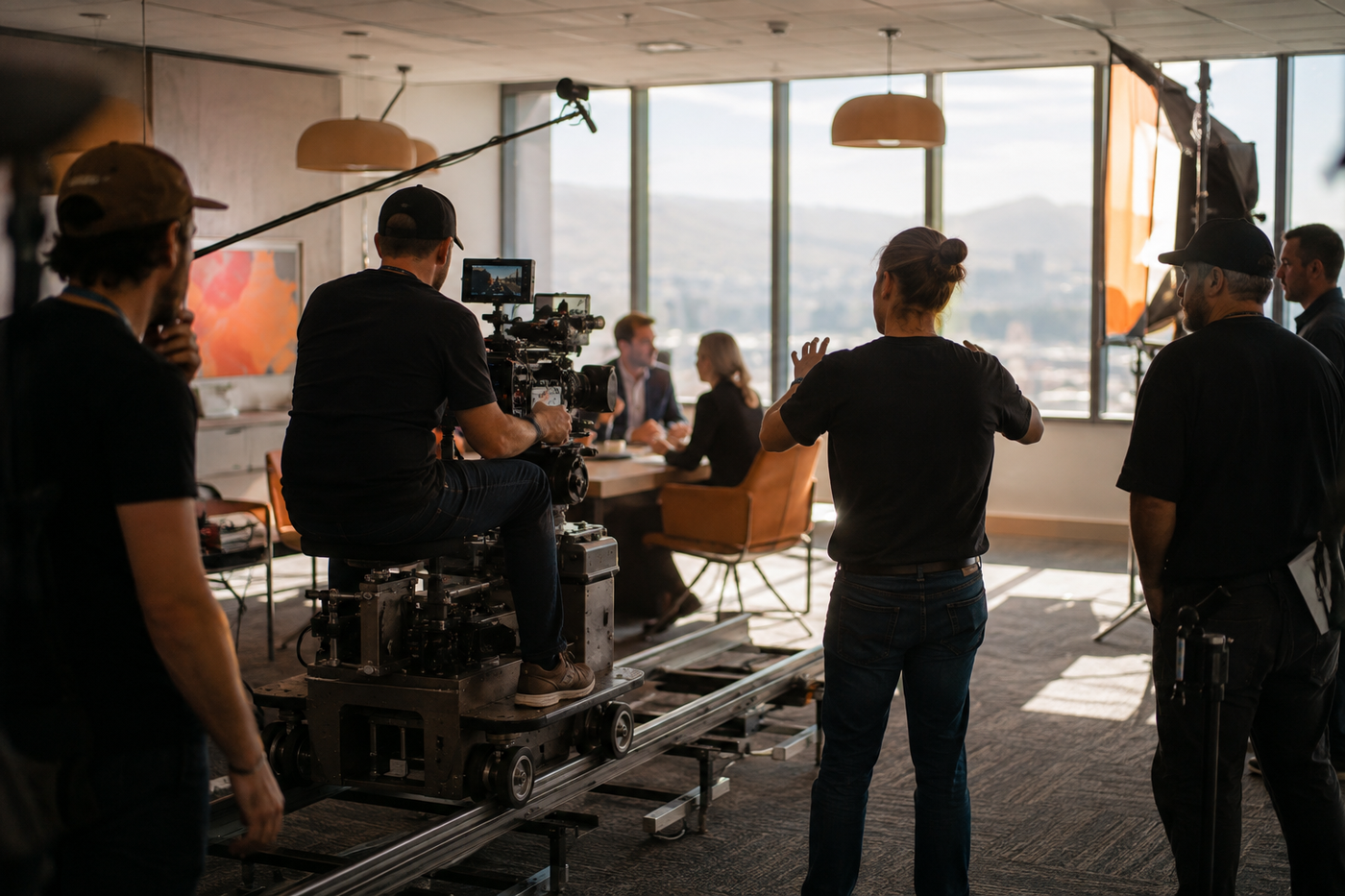 EVDEO Creations crew on a digital cinema production shoot in Tucson